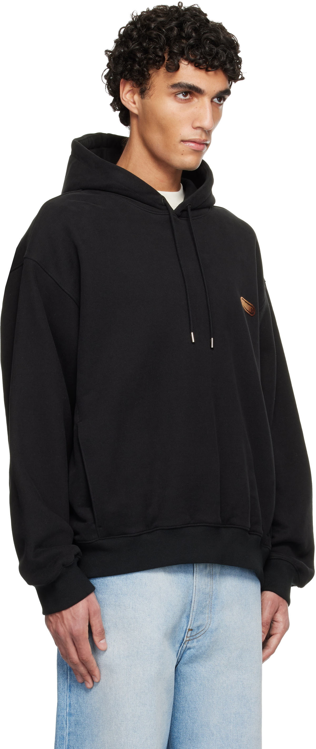 Solid Homme Black Back Logo Hoodie