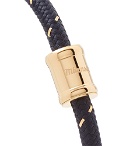 Miansai - Gold-Tone, Nylon and Steel Rope Bracelet - Navy