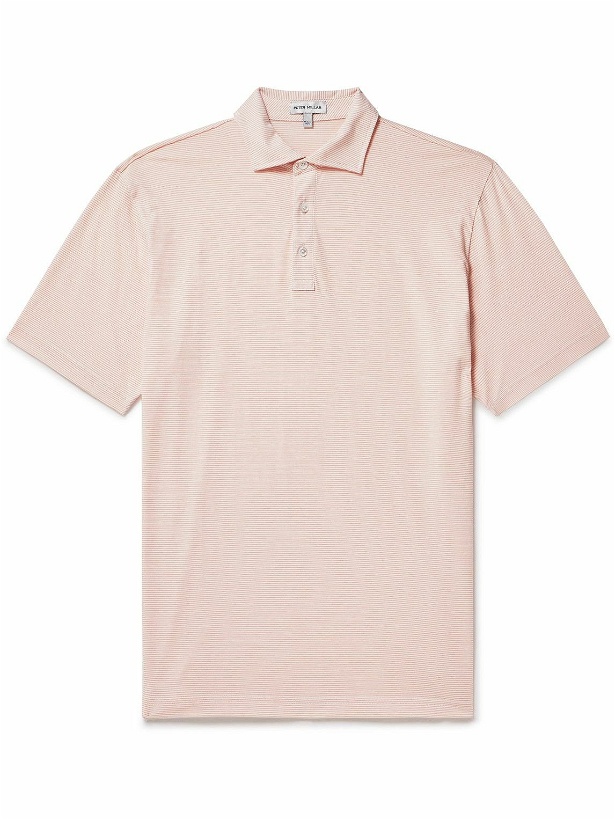 Photo: Peter Millar - Pilot Striped Pima Cotton-Jersey Polo Shirt - Pink