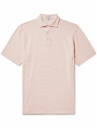 Peter Millar - Pilot Striped Pima Cotton-Jersey Polo Shirt - Pink