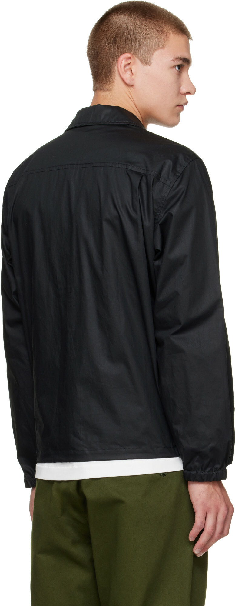 CASEY CASEY Black Lacqued Fabrice Jacket