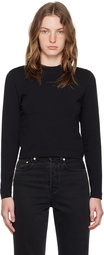 JACQUEMUS Black Les Classiques 'Le t-shirt Gros Grain manches longues' Long Sleeve T-Shirt