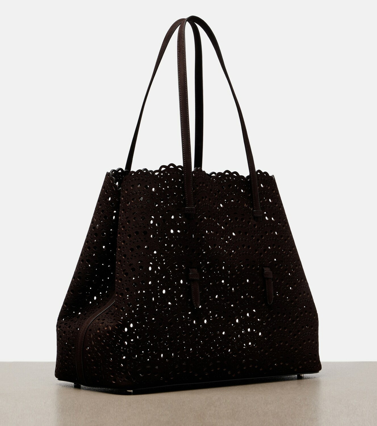 Alaïa Mina 37 Large leather tote bag
