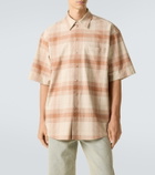 Calvin Klein Collection Tommy checked oversized cotton bowling shirt