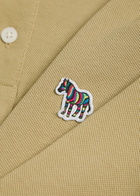 PS Paul Smith Appliquéd Piqué Cotton Polo Shirt Brown