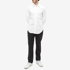 Thom Browne Men's 4 Bar Button Down Oxford Shirt in White