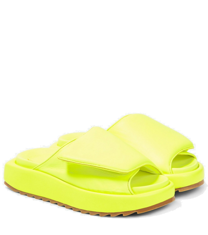 Photo: Gia Borghini Gia 1 leather slides