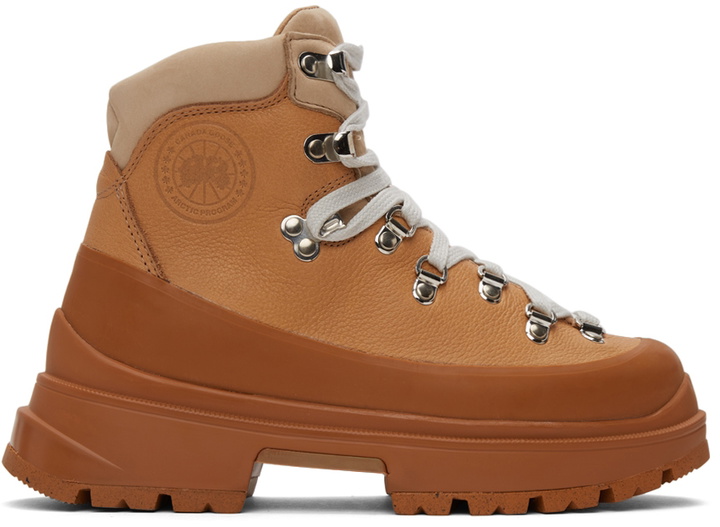 Photo: Canada Goose White & Beige Journey Boots