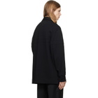 Simone Rocha Black Bow Stripe Rugby Polo