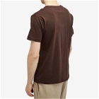 Dime Men's Classic Small Logo T-Shirt in Deep Brown
