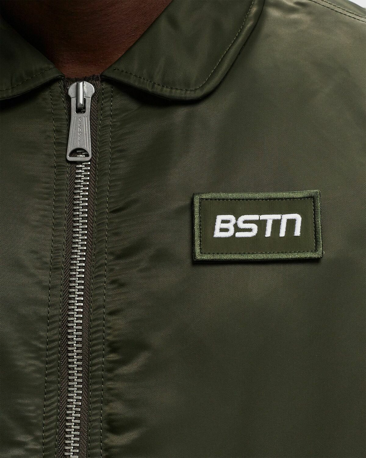 Schott Nyc X Bstn 210100 Rs Jacket Green Bomber Jackets