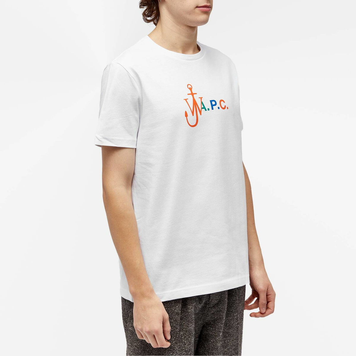 【関税込み】JW Anderson ホワイト Anchor 刺繍 プリントTシャツ ANCHOR LOGO T-SHIRT – JW Anderson
