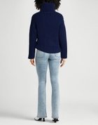 Victoria Beckham Womens Turtleneck in Navy