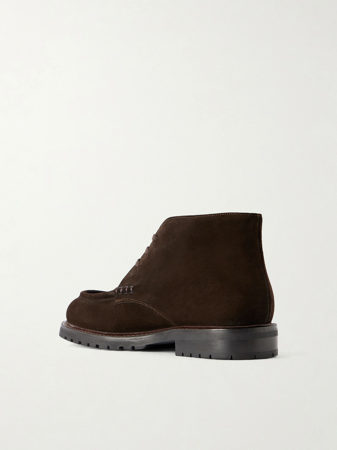 MORJAS - Moc Toe Chukka Suede Desert Boots - Brown
