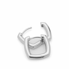 Tom Wood Frame Hoop Earrings - Small in Silver 