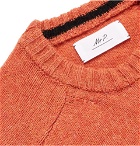 Mr P. - Mélange Shetland Wool Sweater - Men - Orange