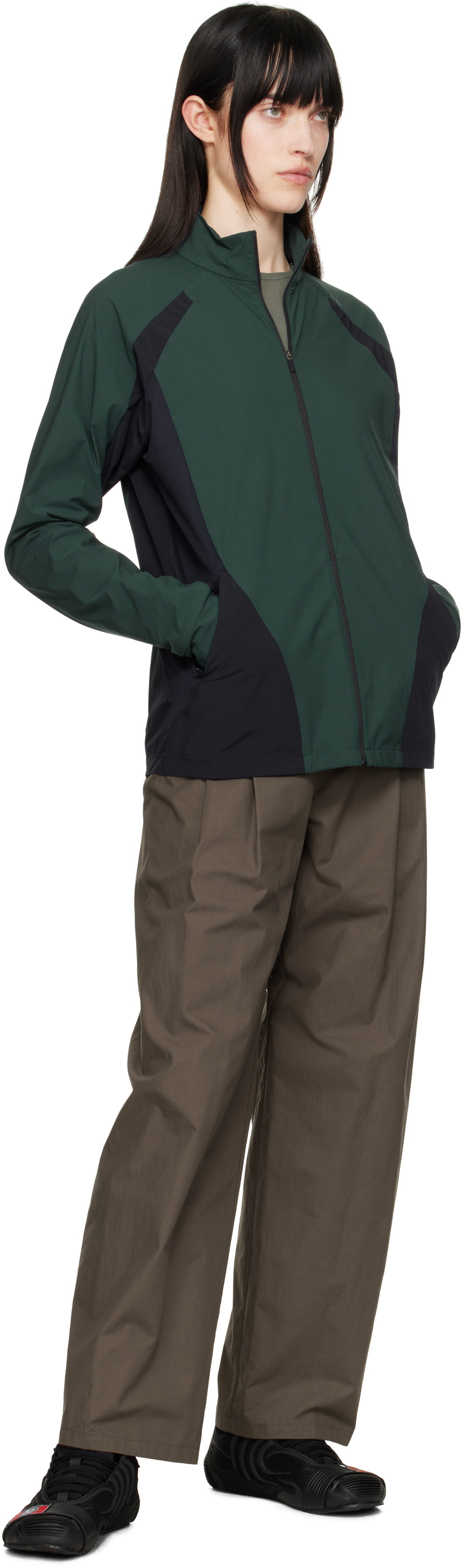 HYEIN SEO Green Zip-Up Track Jacket Hyein Seo