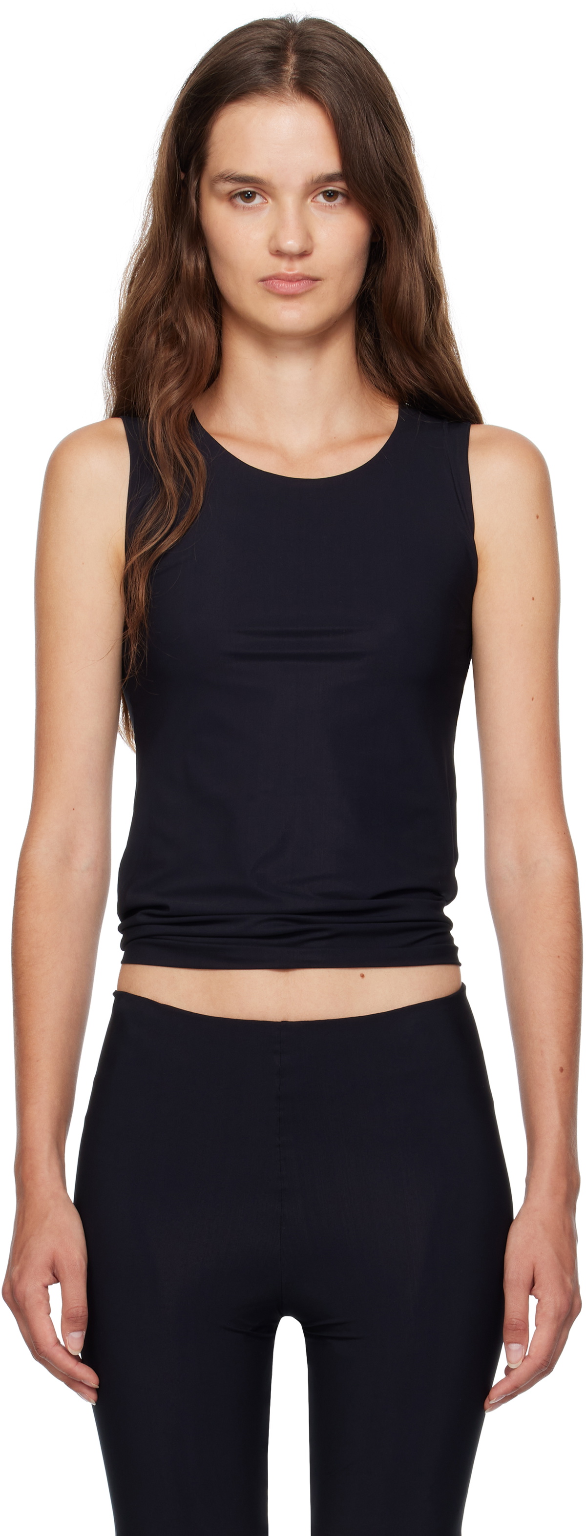 Jil Sander Transparent PVC Logo Tank Top Jil Sander