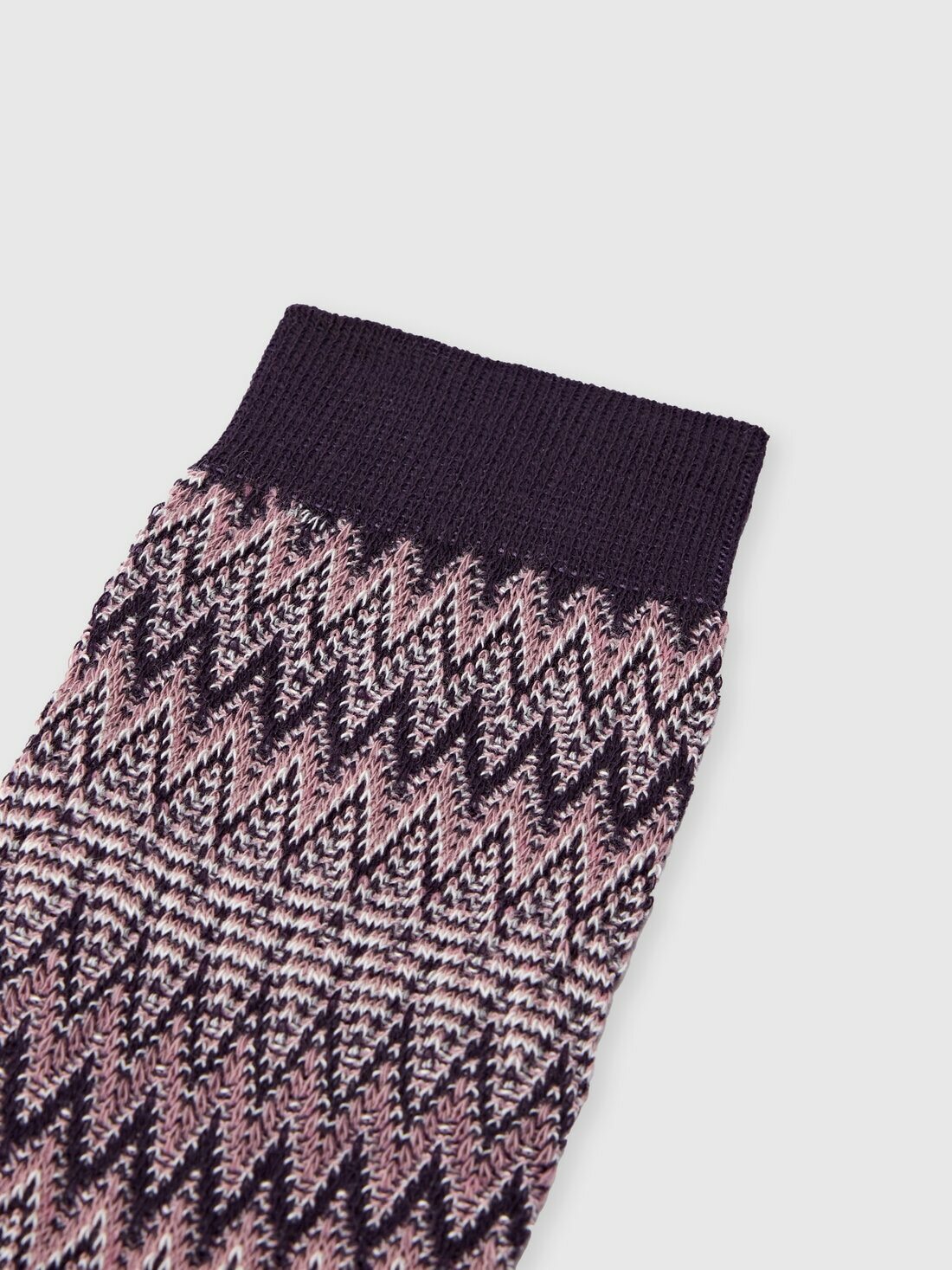 Missoni - Mid-length cotton-blend chevron socks, Women, Multicoloured