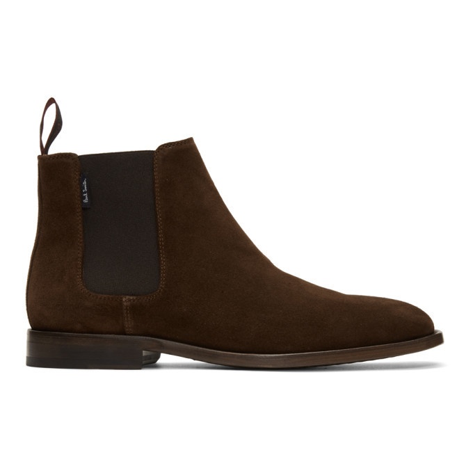 Photo: PS by Paul Smith Brown Suede Gerald Chelsea Boots