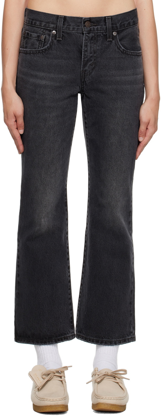 Levi's Black Middy Ankle Bootcut Jeans Levi's Red