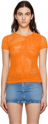 Diesel Orange T-Jaque T-Shirt