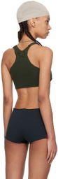 GREG ROSS Khaki Racer Back Bra
