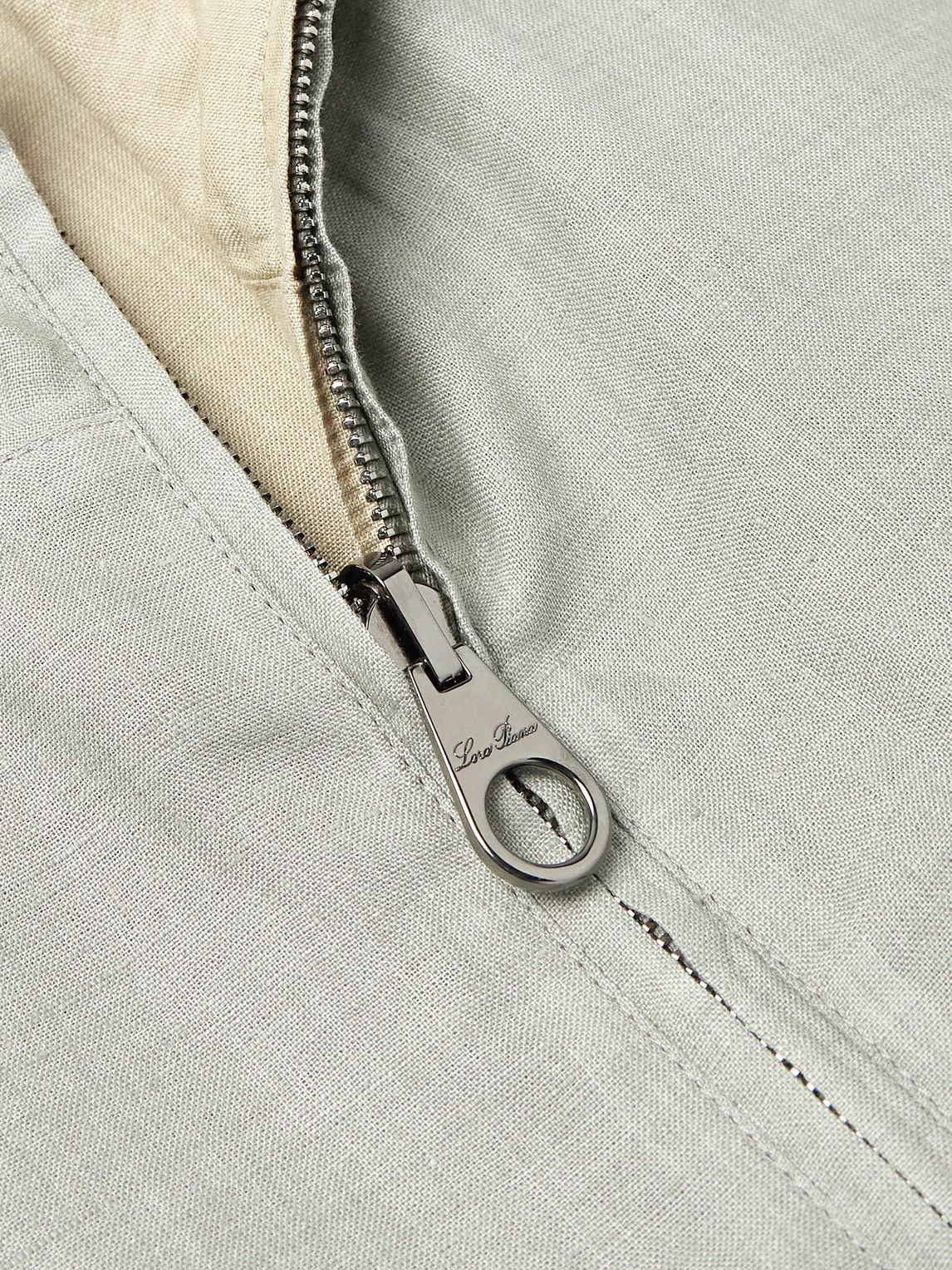 Loro Piana - Reversible Linen Bomber Jacket - Gray Loro Piana