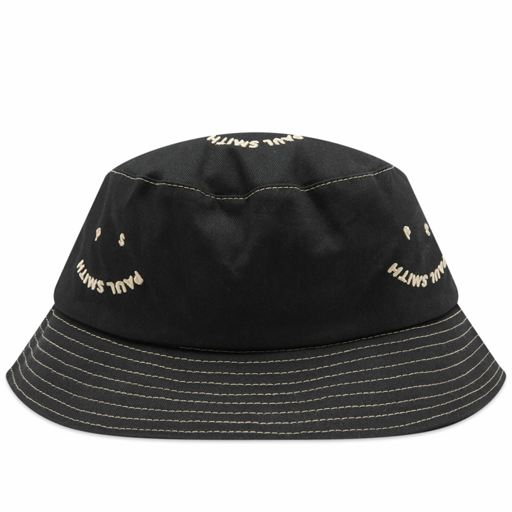 Photo: Paul Smith Men's Happy Bucket Hat in Black