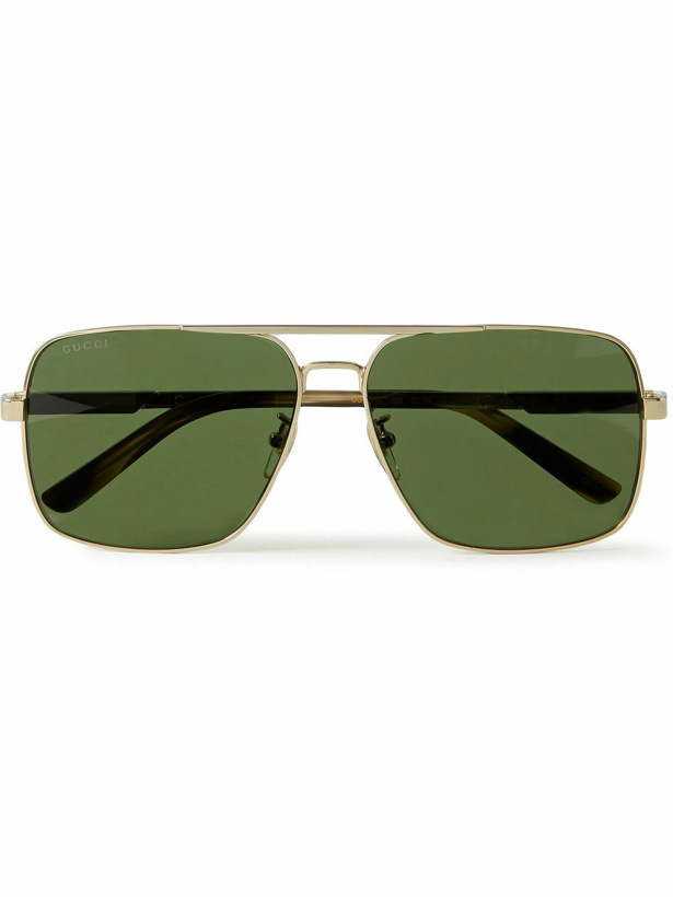 Photo: Gucci Eyewear - Aviator-Style Gold-Tone Sunglasses