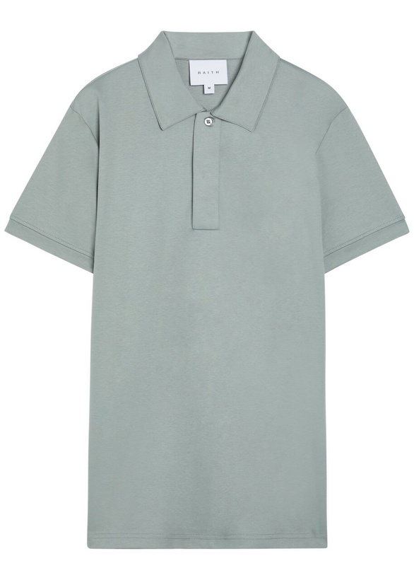 Photo: Raith Santi Mercerized Cotton Polo Shirt Light Blue