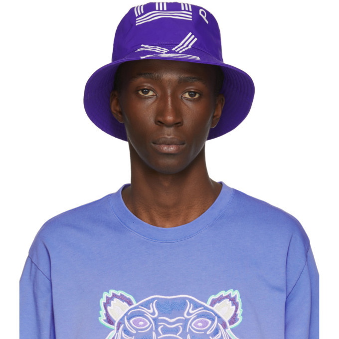 Photo: Kenzo Purple Sport Logo Bucket Hat