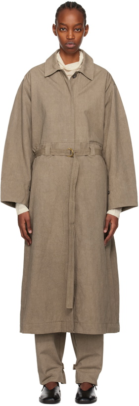 Photo: Lauren Manoogian Taupe Belted Trench