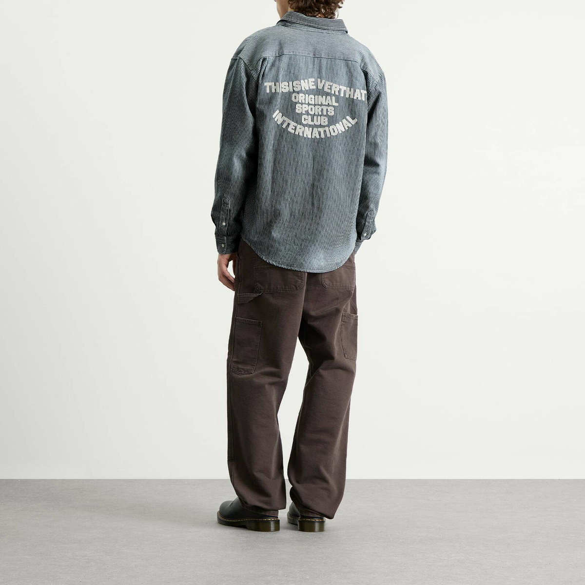 thisisneverthat Men's Hickory Denim Shirt in Indigo