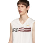 Phipps White Stripe Sleeveless T-Shirt
