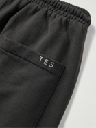 The Elder Statesman - Daily Wide-Leg Cotton and Cashmere-Blend Jersey Sweatpants - Gray