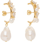 Completedworks Gold Pearl Drop Earrings
