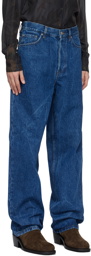 Dries Van Noten Blue Faded Jeans