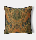 Etro Deosai paisley jacquard cushion