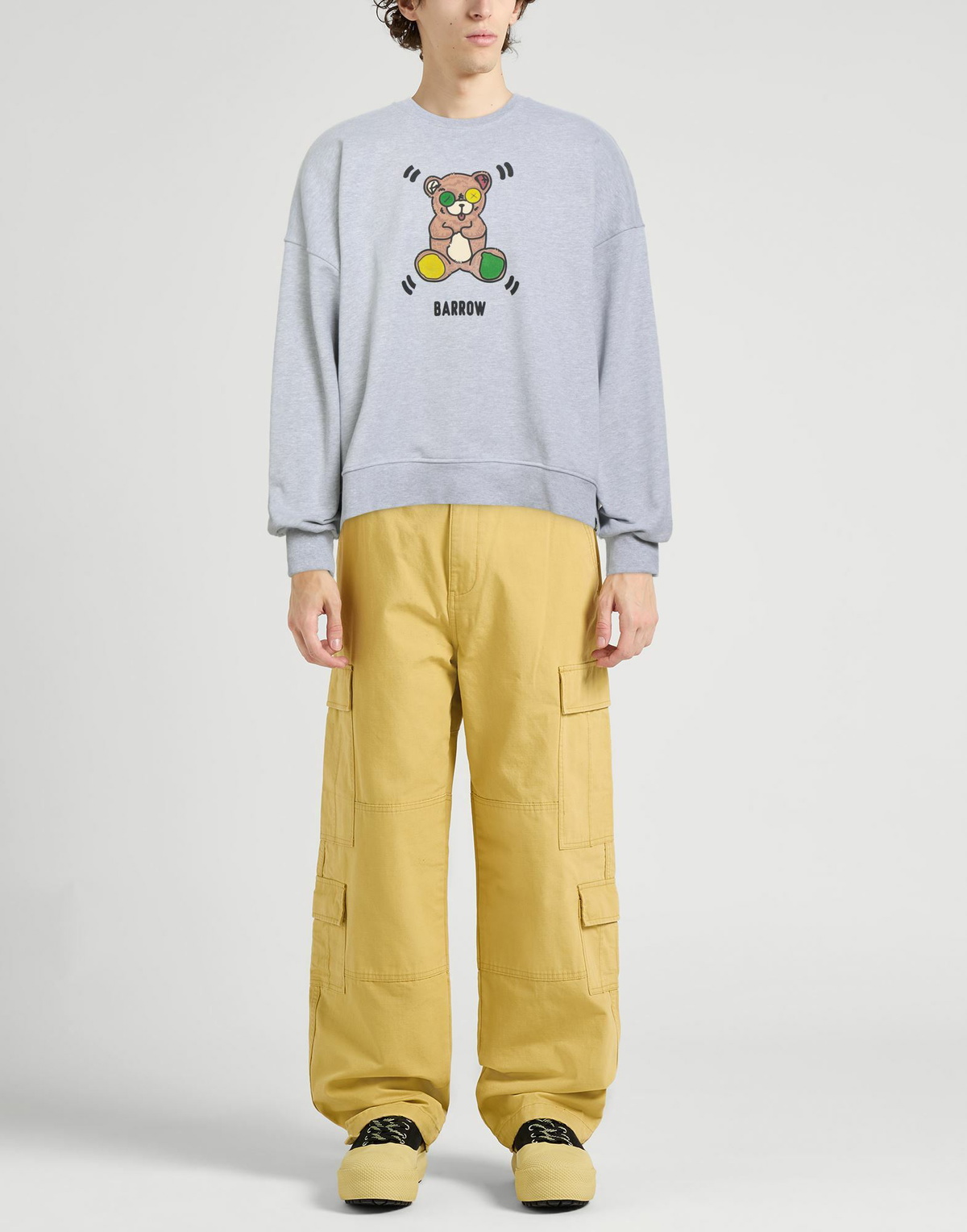 Barrow Mens Sweatshirt Light in Grey
