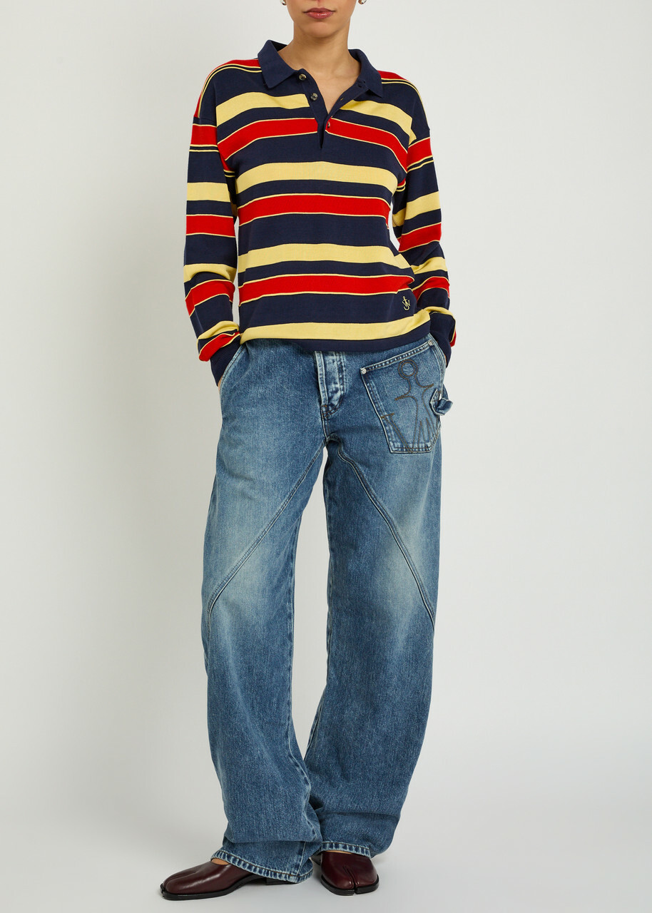 JW Anderson Twisted Straight-leg Jeans Denim
