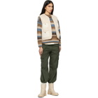 Moncler Beige Mimosas Braided Trim Teddy Down Vest