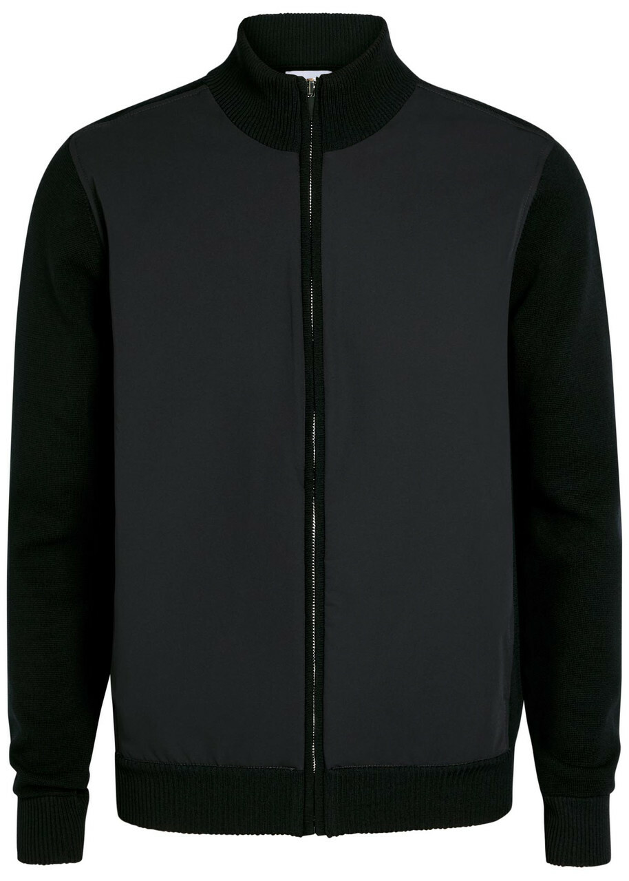 Raith Paco Hybrid Panelled Knit Jacket Navy