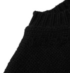 Off-White - Intarsia Wool-Blend Sweater - Black
