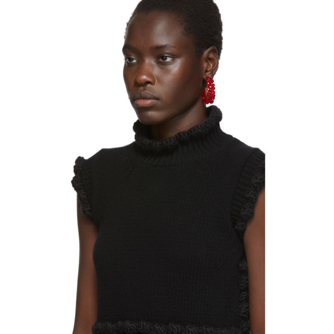 Cecilie Bahnsen Black Wool Taylor Vest Turtleneck Cecilie Bahnsen