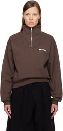 JACQUEMUS Brown 'Le Camionneur Gros Grain' Sweatshirt