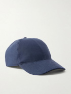 SEASE - 2.0 Logo-Print Wool-Blend Baseball Cap - Blue