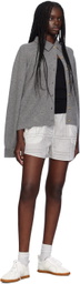 TOTEME Gray Raglan-Sleeve Cardigan