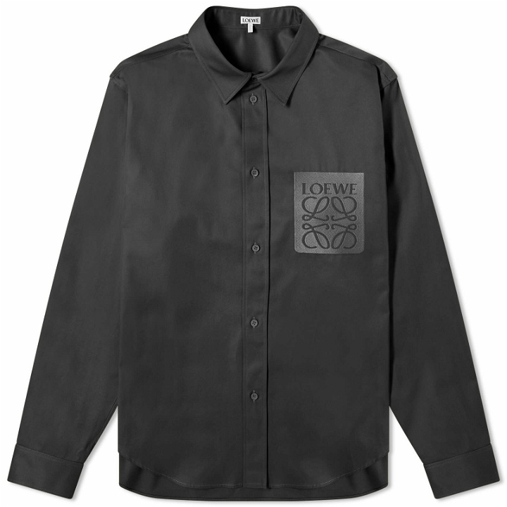 Photo: Loewe Men's Anagram Pocket Shirt in Black