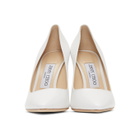 Jimmy Choo White Leather Romy 100 Heels